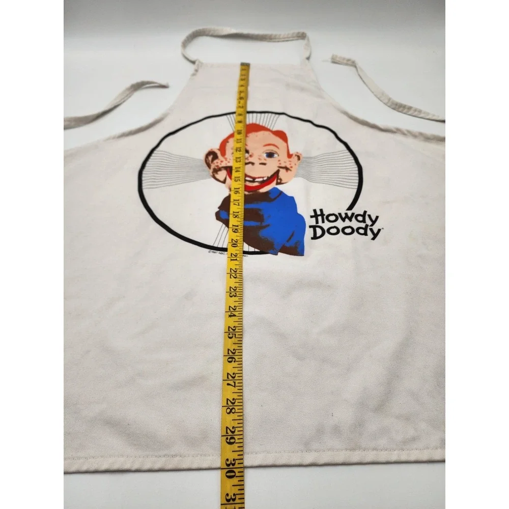 Vintage 1987 Howdy Doody Apron to go‎ White  NBC Inc No Packaging LOGO